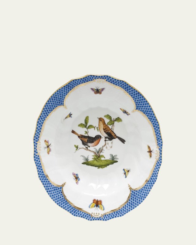 Rothschild Blue Motif 09 Rim Soup Bowl